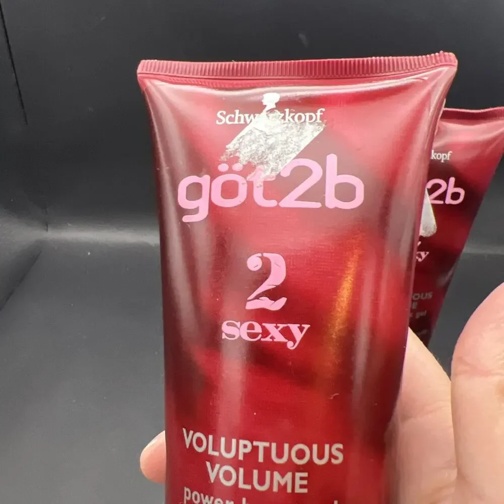 (2) RARE got2b Schwarzkopf 2 Sexy Voluptuous Volume Power Boost Gel 6oz Retired
